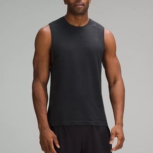 Lululemon Metal Vent Tech Sleeveless Shirt Tank Top Gray Black Men’s XL